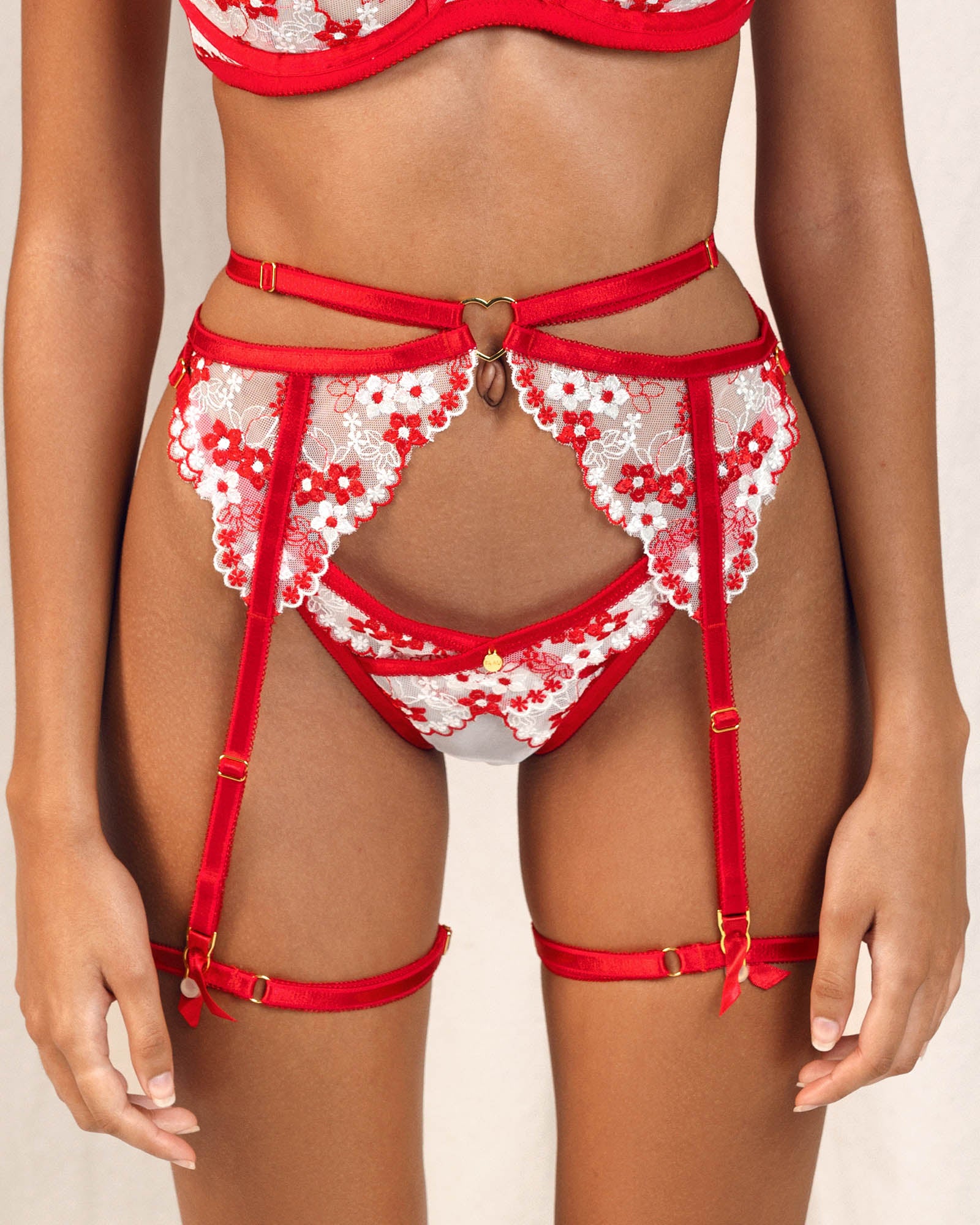 Kendall Red Garter Medium - Sample Sale
