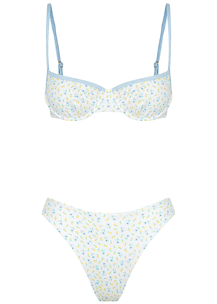 Tessa Swim Set - Floral blue