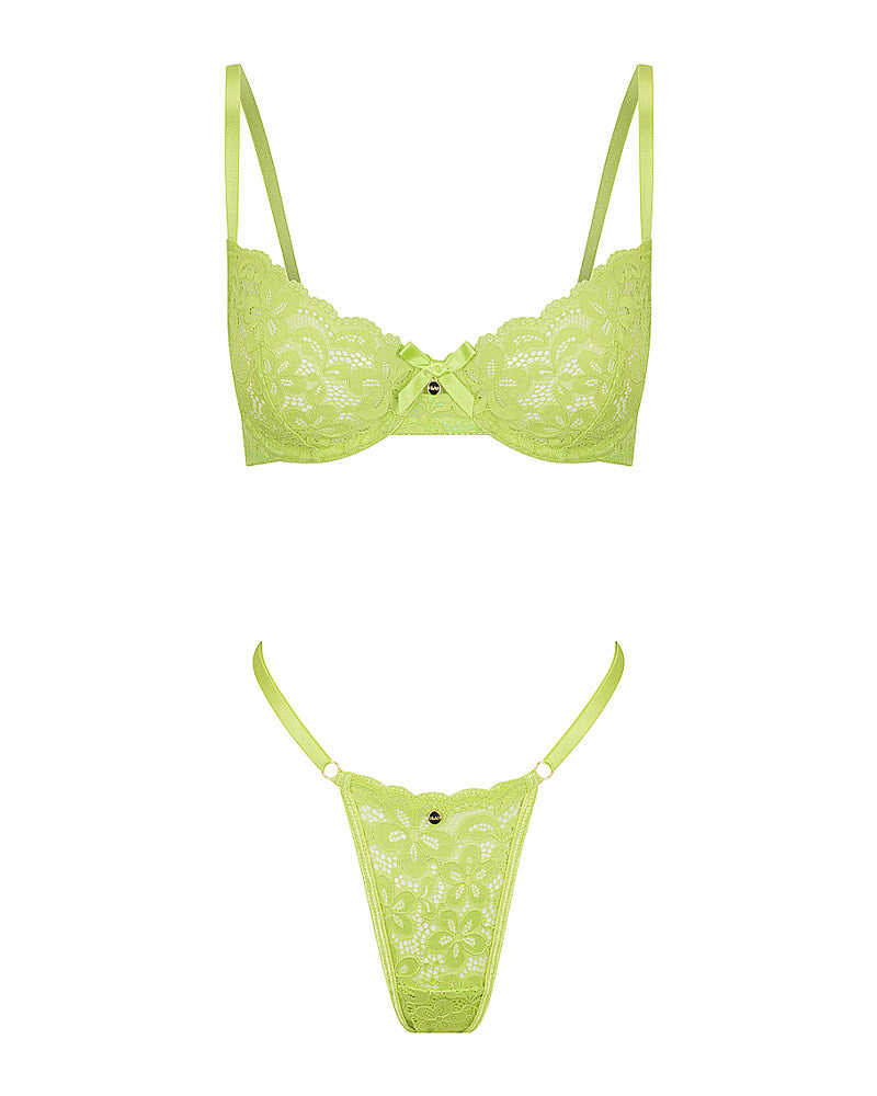 Aubrey Thong Set Green