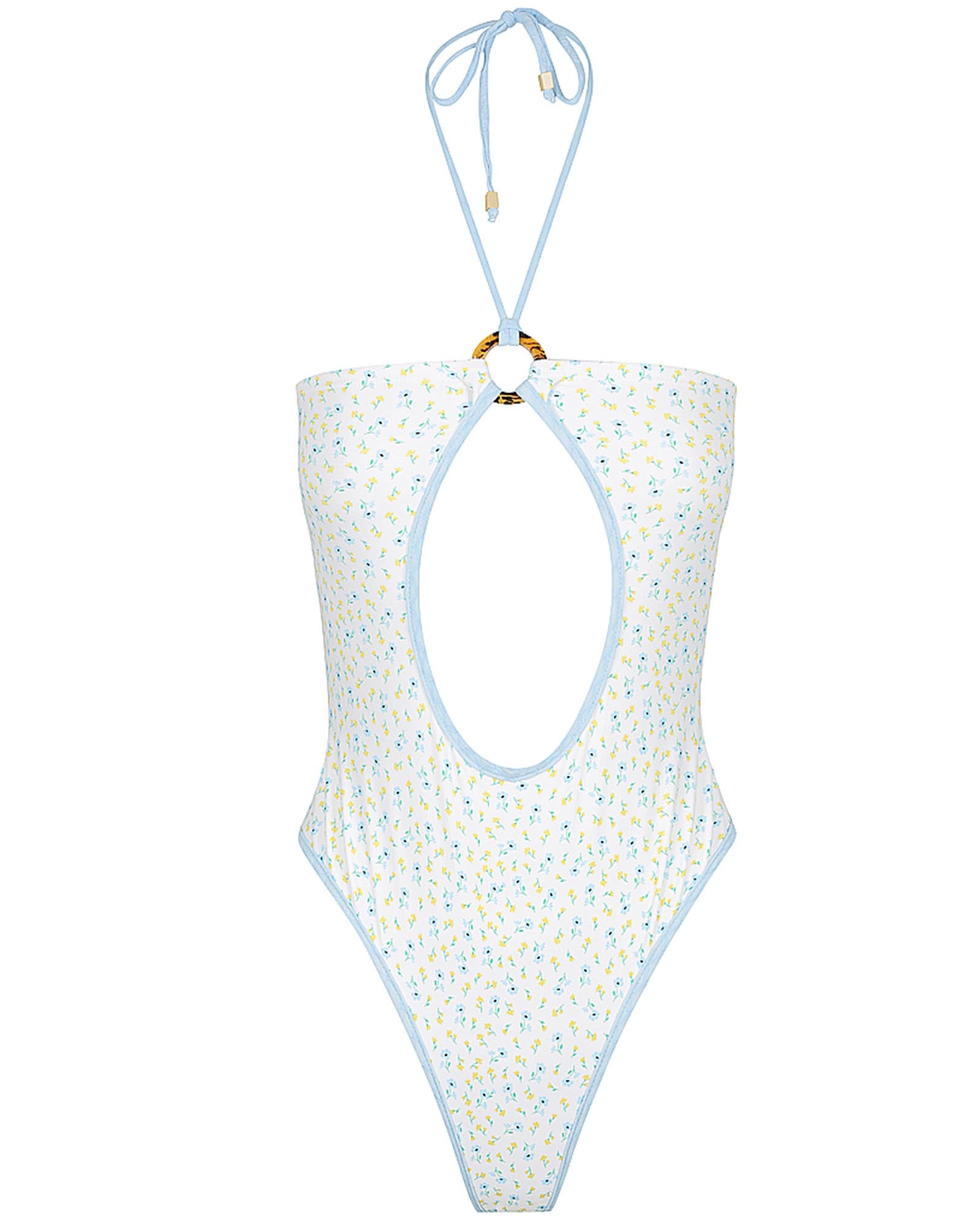 Ocean One Piece - Floral Blue